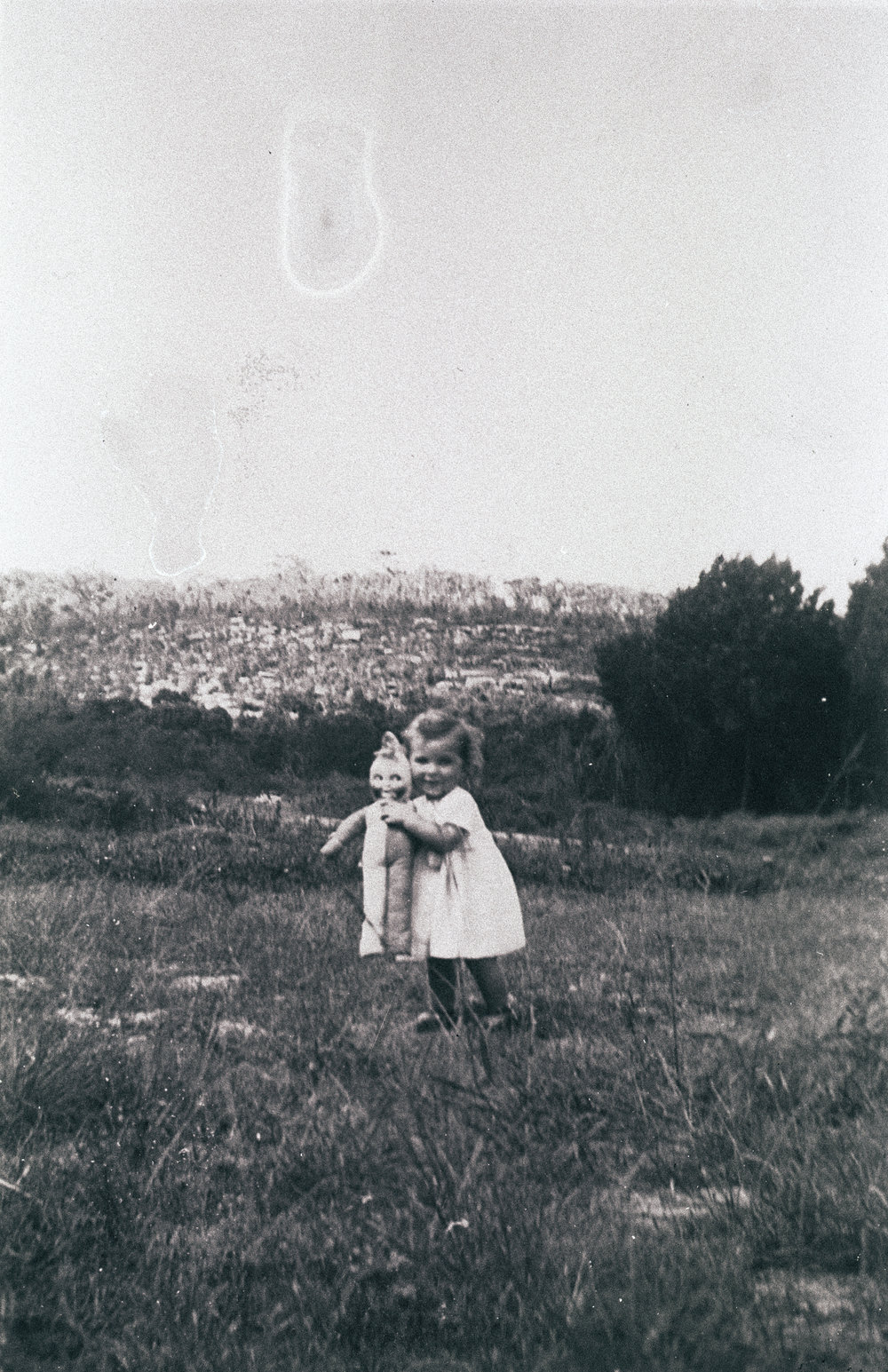 Lorraine Harwood outside No.53 Clontarf Street, Seaforth