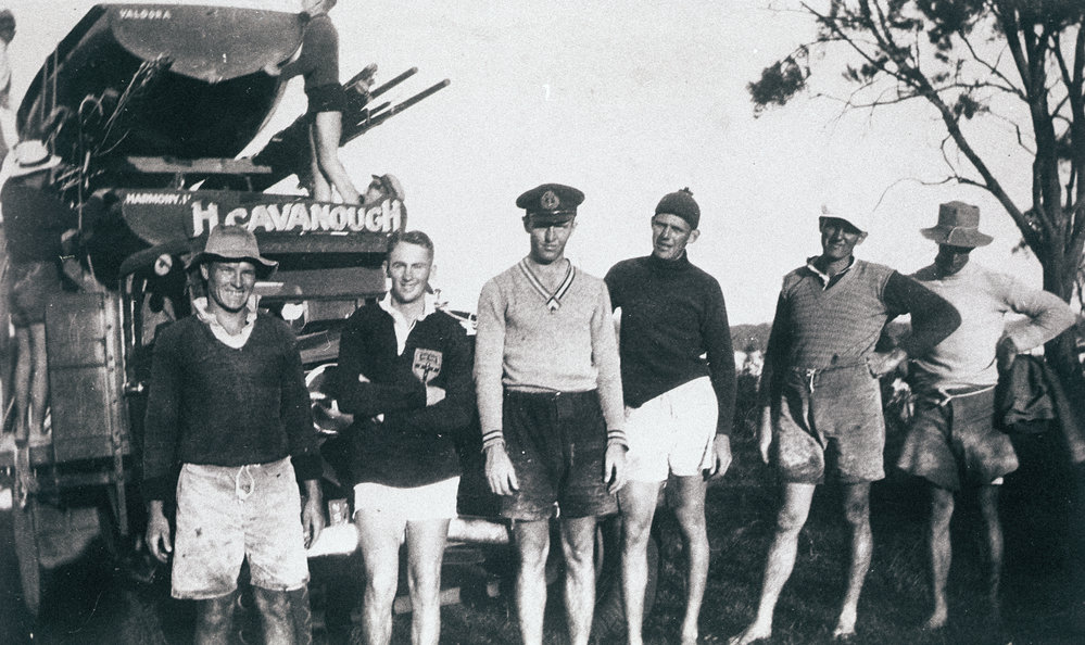 Members of Manly 16ft Skiff Club at Gosford