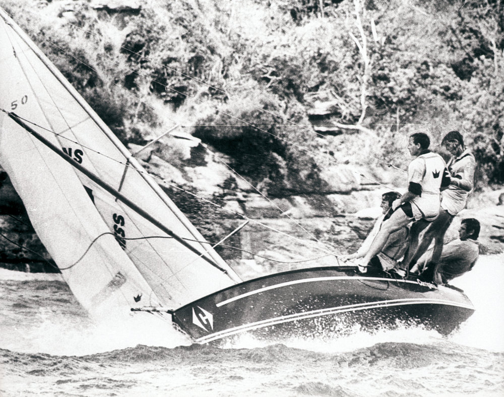 Manly 16ft Skiff "Corrigan's Express" on Sydney Harbour