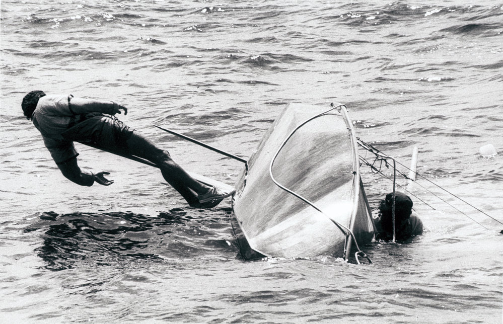 Manly 16ft Skiff "Tashina" capsized
