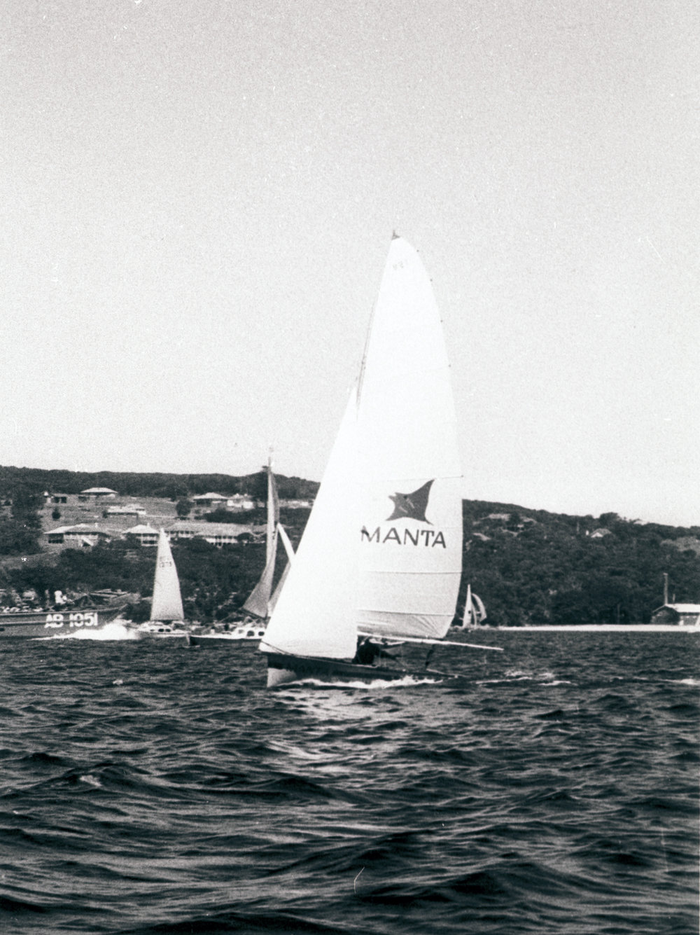 Manly 16ft Skiff "Manta" off the Quarantine Station