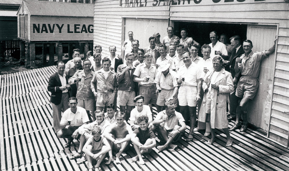 Members of Manly Sailing Club, East Esplanade, c 1947