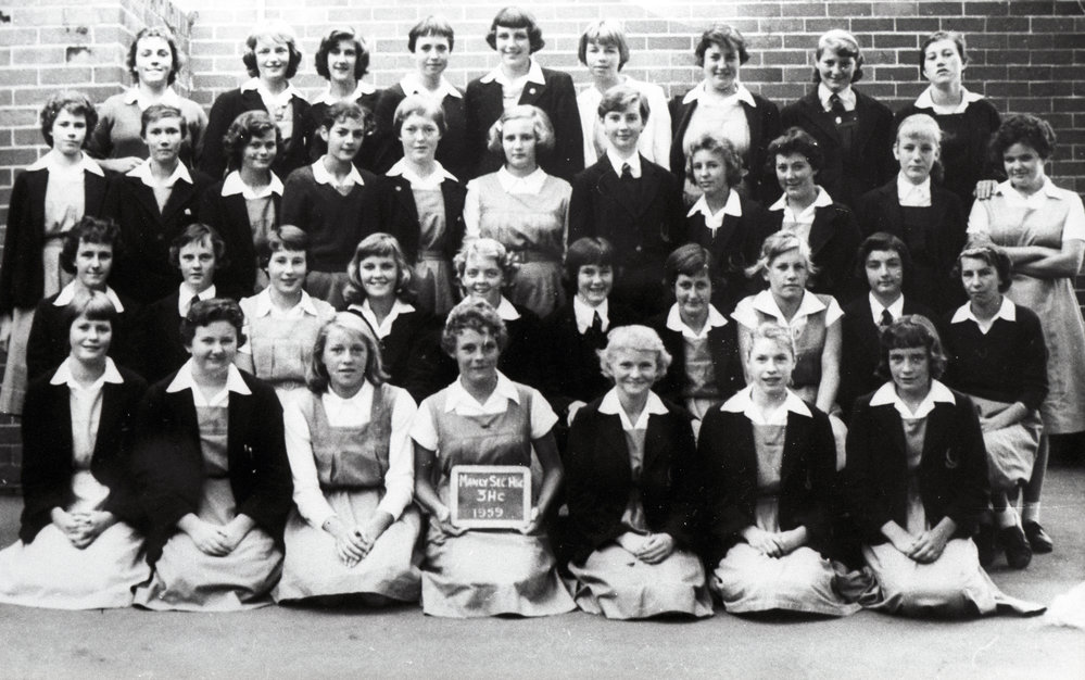 Manly Secondary Home Science School pupils, Class 3HC, 1959
