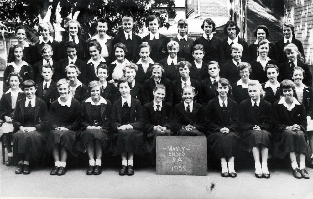 Manly Secondary Home Science School pupils, Class 2A, 1958