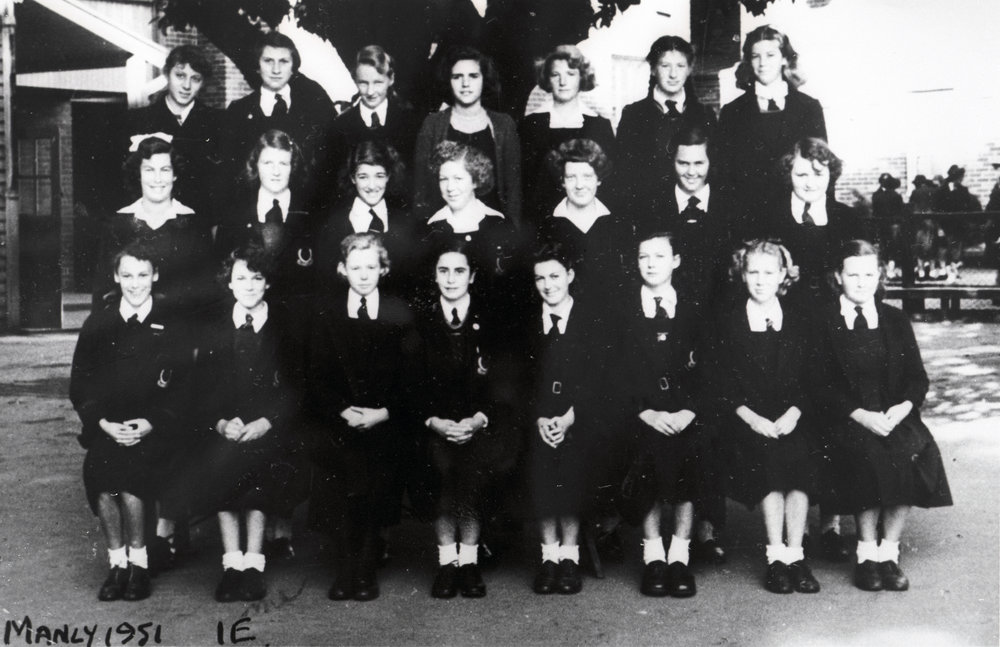 Manly Home Science School pupils, Class 1E, 1951