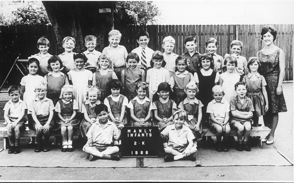 Manly Infants School pupils. Class 2K, 1966