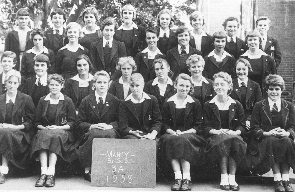 Manly Secondary Home Science School pupils. Class 3A, 1958
