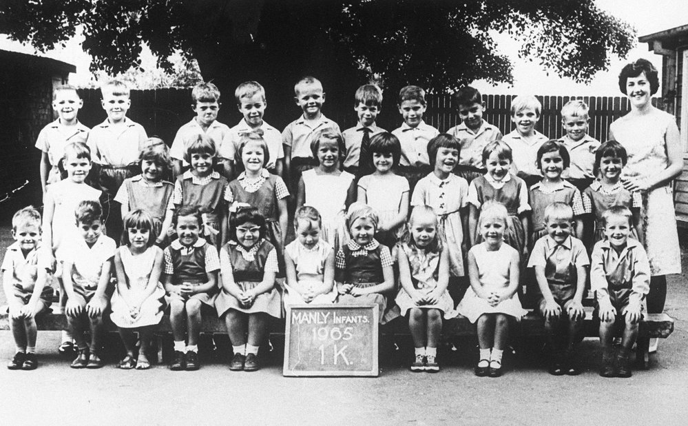 Manly Infants School pupils, Class 1K, 1965