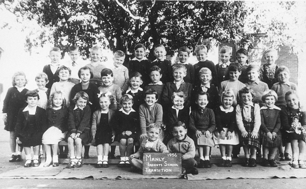 Manly Infants School pupils, Transition class, 1956