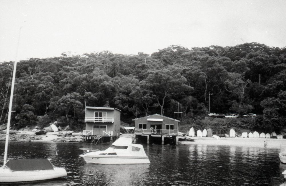 North Harbour Sailing Club (right) and Sea Scout boatshed, 1991