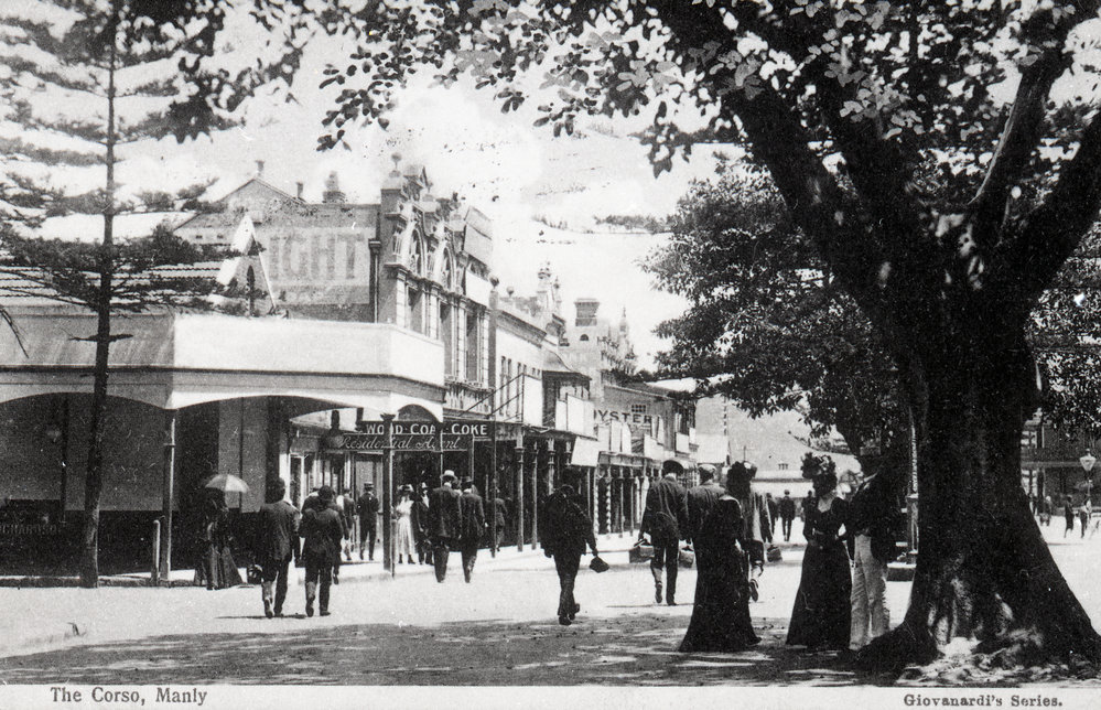 The Corso, Manly c 1912