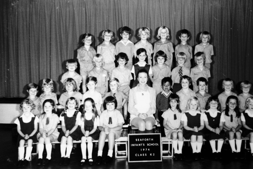 Seaforth Infants School pupils, Class K2, 1974