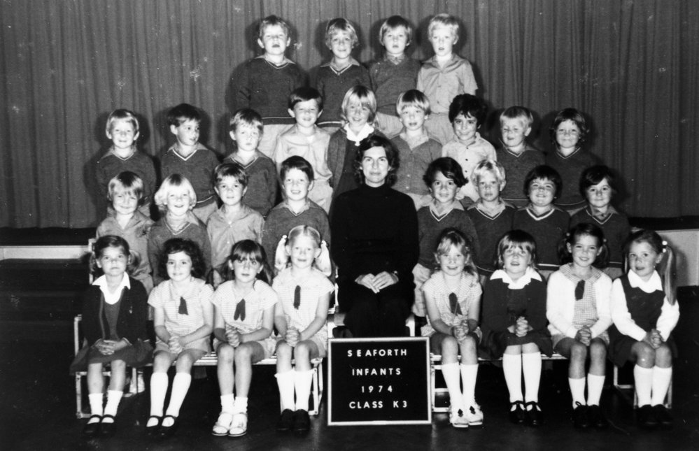 Seaforth Infants School pupils, Class K3, 1974