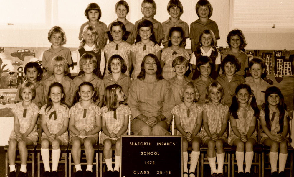 Seaforth Infants School pupils, Class 2E-1E, 1975