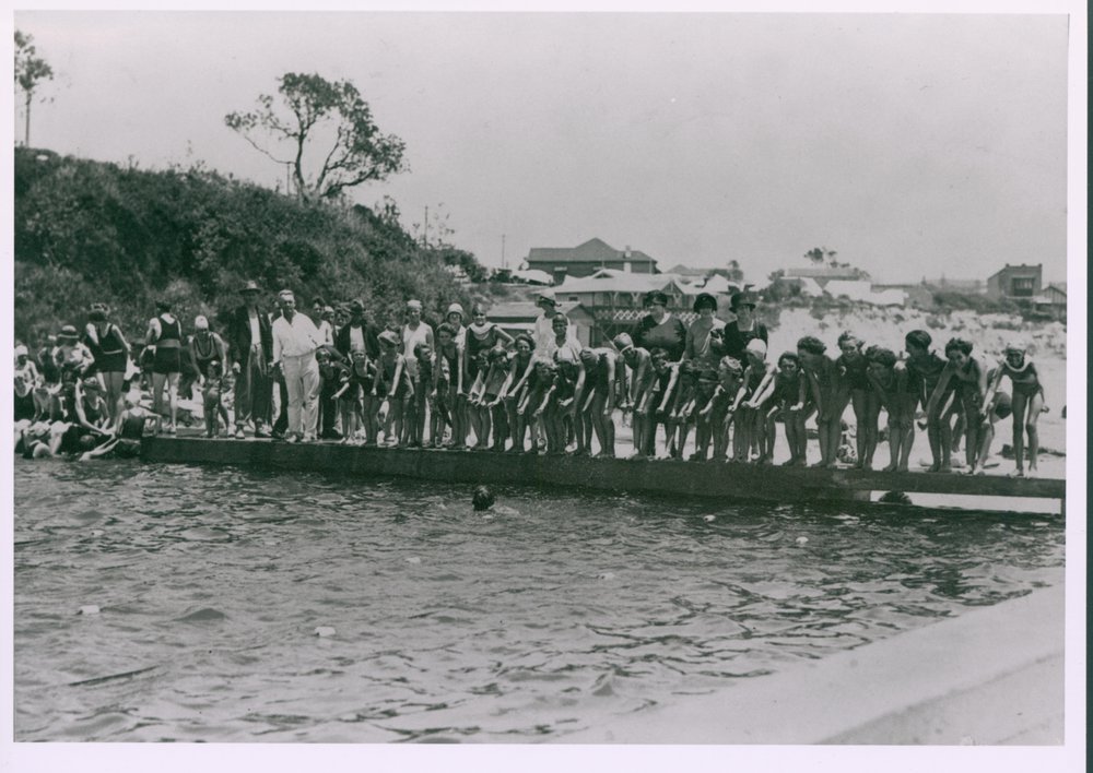 Swimming Lessons Dee Why Rock Pool c1927