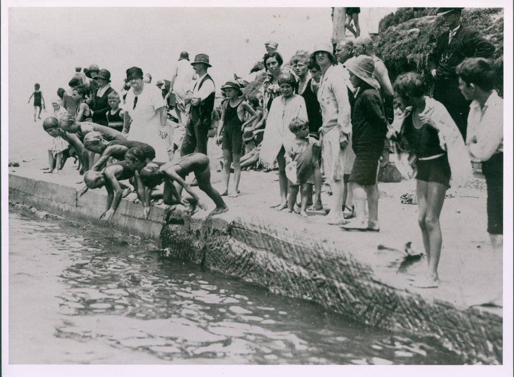 Isa Wye at Dee Why Rock Pool c 1929