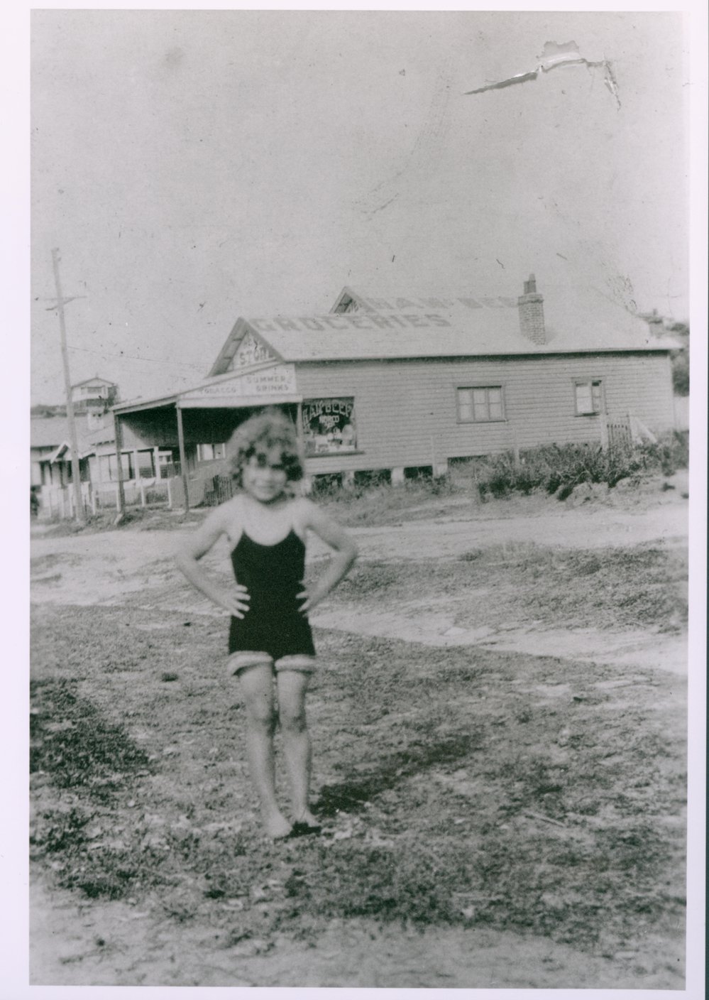 Isa Holburn (Wye) outside her home at 16 Boronia Street Dee Why