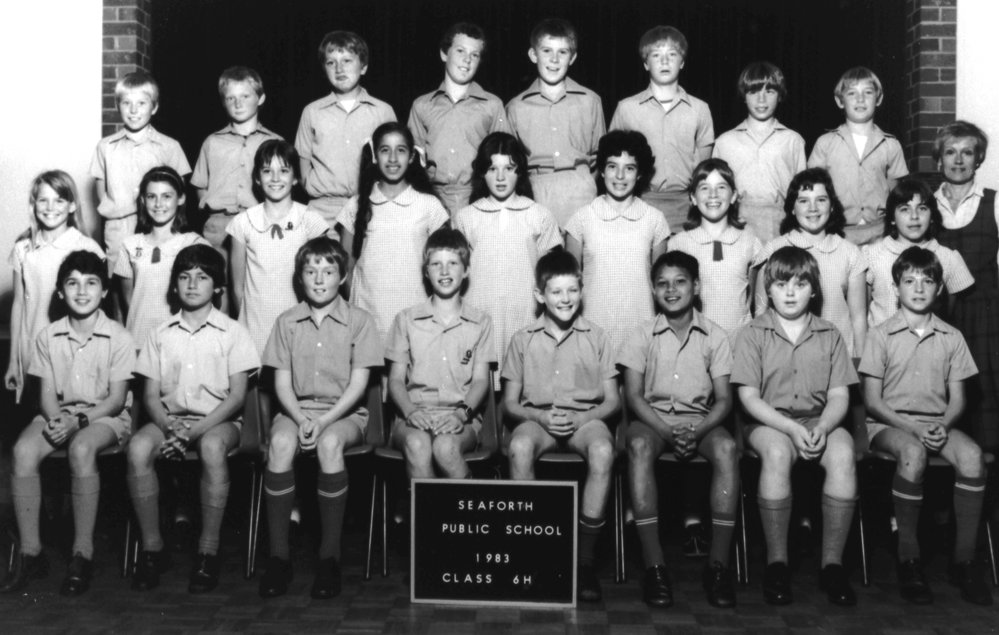 Seaforth Public School pupils, Class 6H, 1983