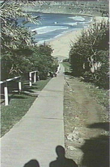 Pathway leading from Bungan Head Road to Bungan Beach, 1986