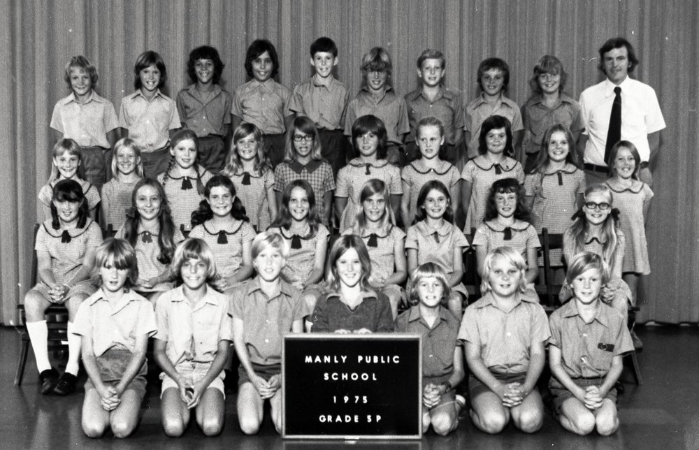 Manly Public School pupils, Grade 5P, 1975