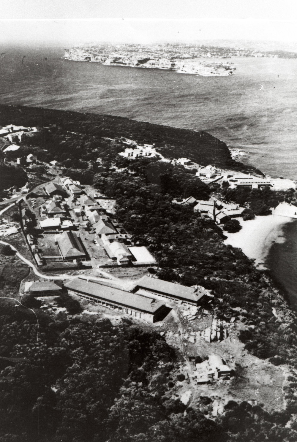 Aerial view of Quarantine Station, Manly