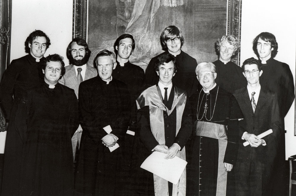 Graduates and staff at St Patrick's College, Manly, 1978