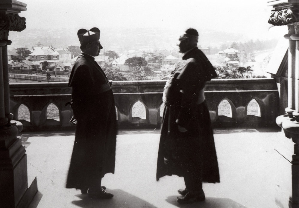 Archbishops Cerretti (L) and Kelly (R) at St Patrick's College