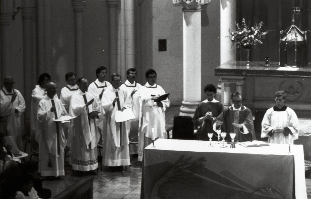 Mass in the Cerretti Chapel, St Patrick's College, Manly, 1985