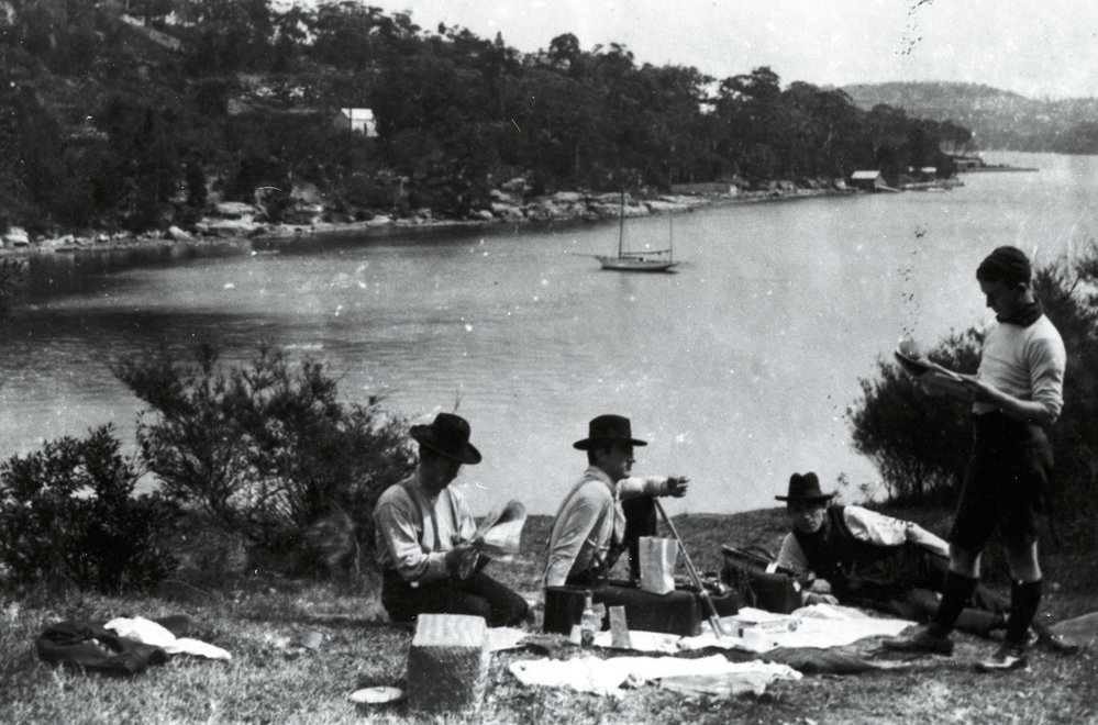 St Patrick's College picnic at Middle Harbour, 1909