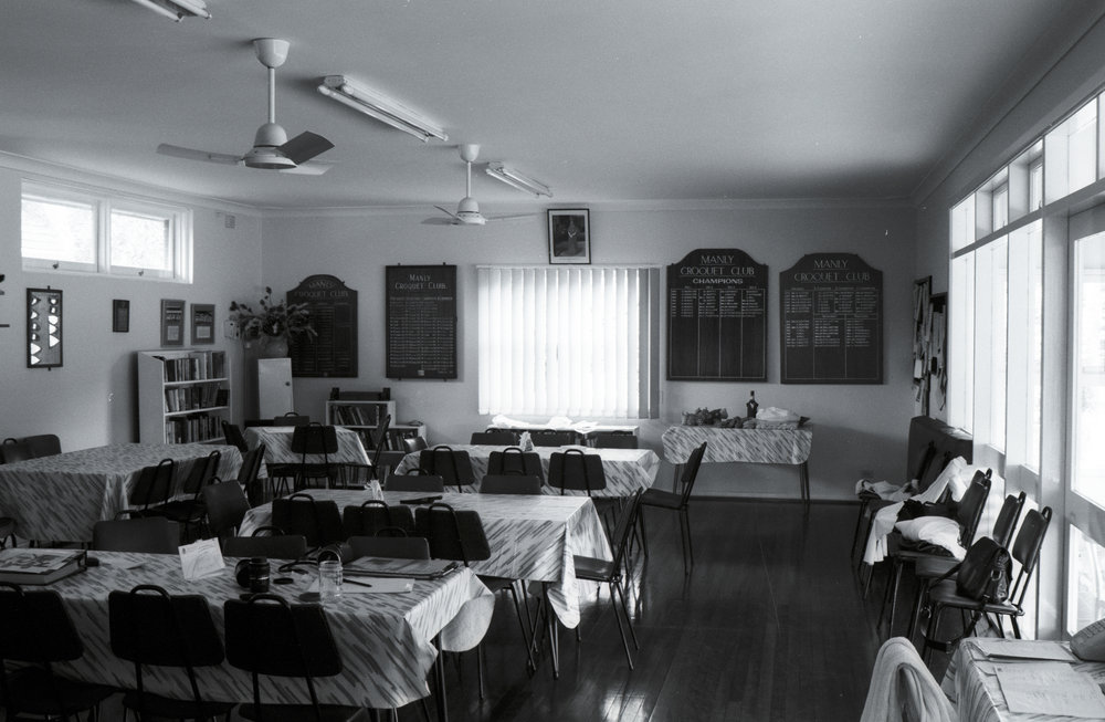 Interior of Manly Croquet Club, 1992
