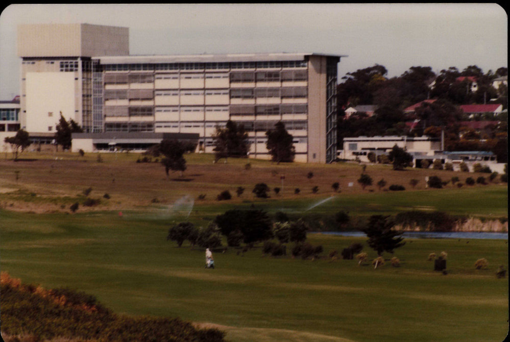 Mona Vale Golf Course with Mona Vale Hospital in background