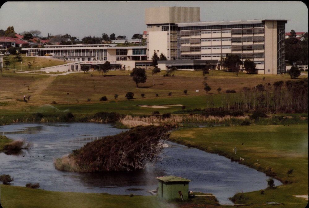 Mona Vale Golf Course and Mona Vale Hospital in background c 1982