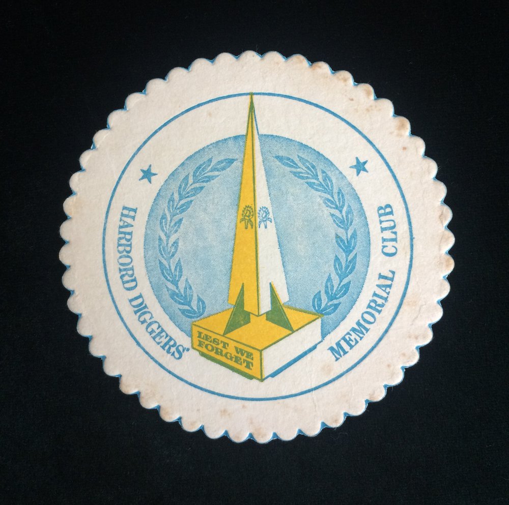 Harbord Diggers Memorial Club coaster