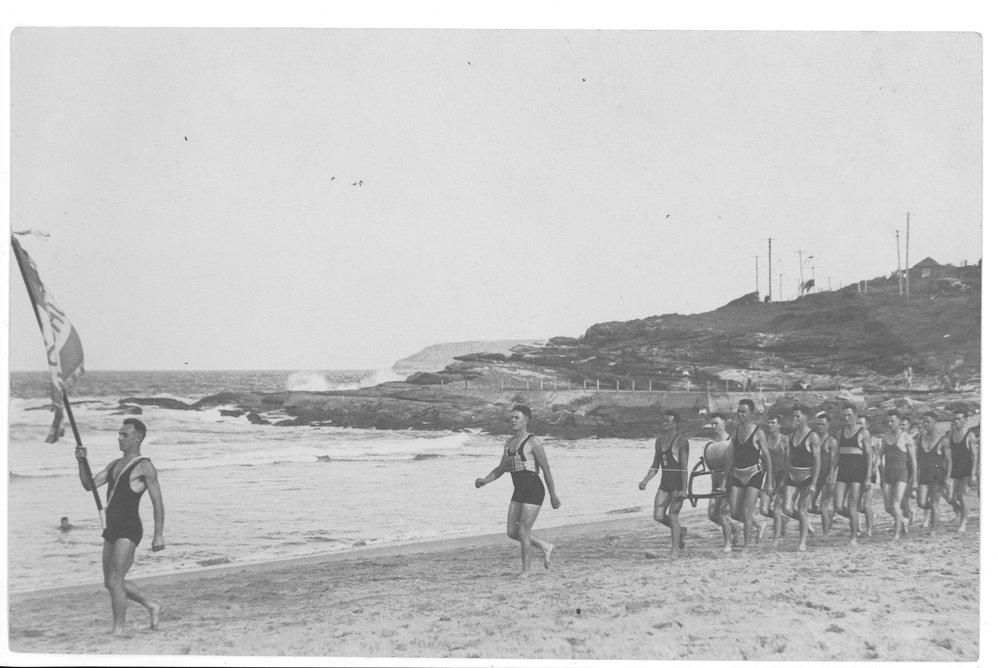 South Curl Curl Surf Life Saving Club march past team