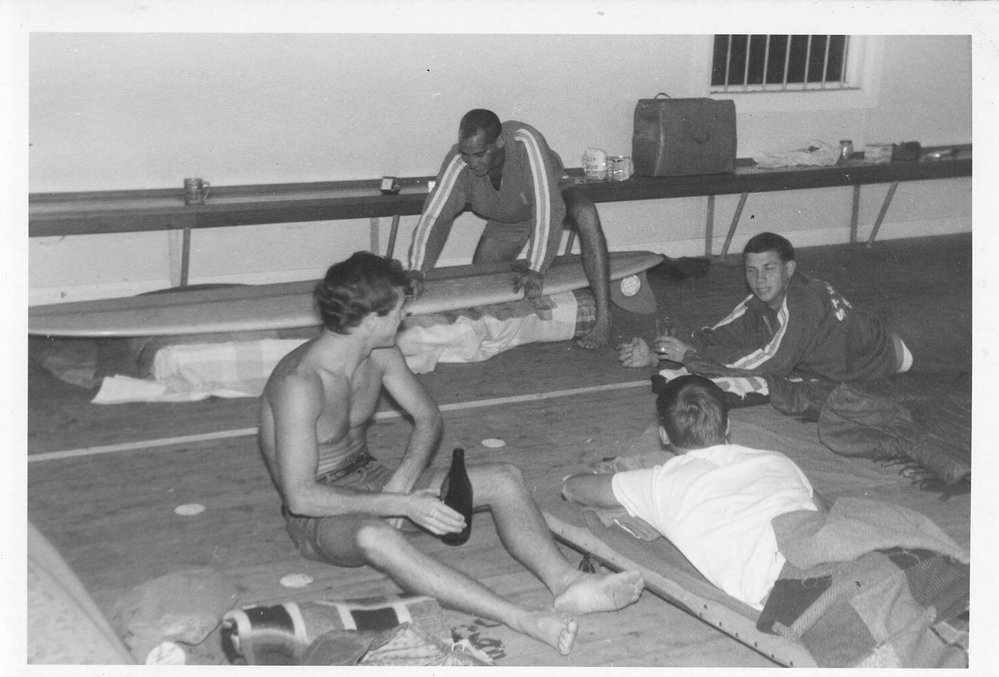 South Curl Curl Surf Life Saving Club Members inside clubhouse