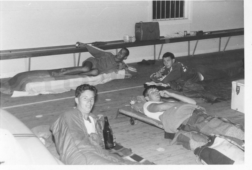 South Curl Curl Surf Life Saving Club Members inside clubhouse
