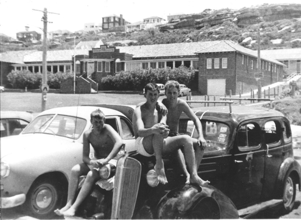 Members of the South Curl Curl Surf Life Saving Club outside Steward House