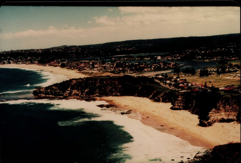Aerial view of Turimetta Beach and Head