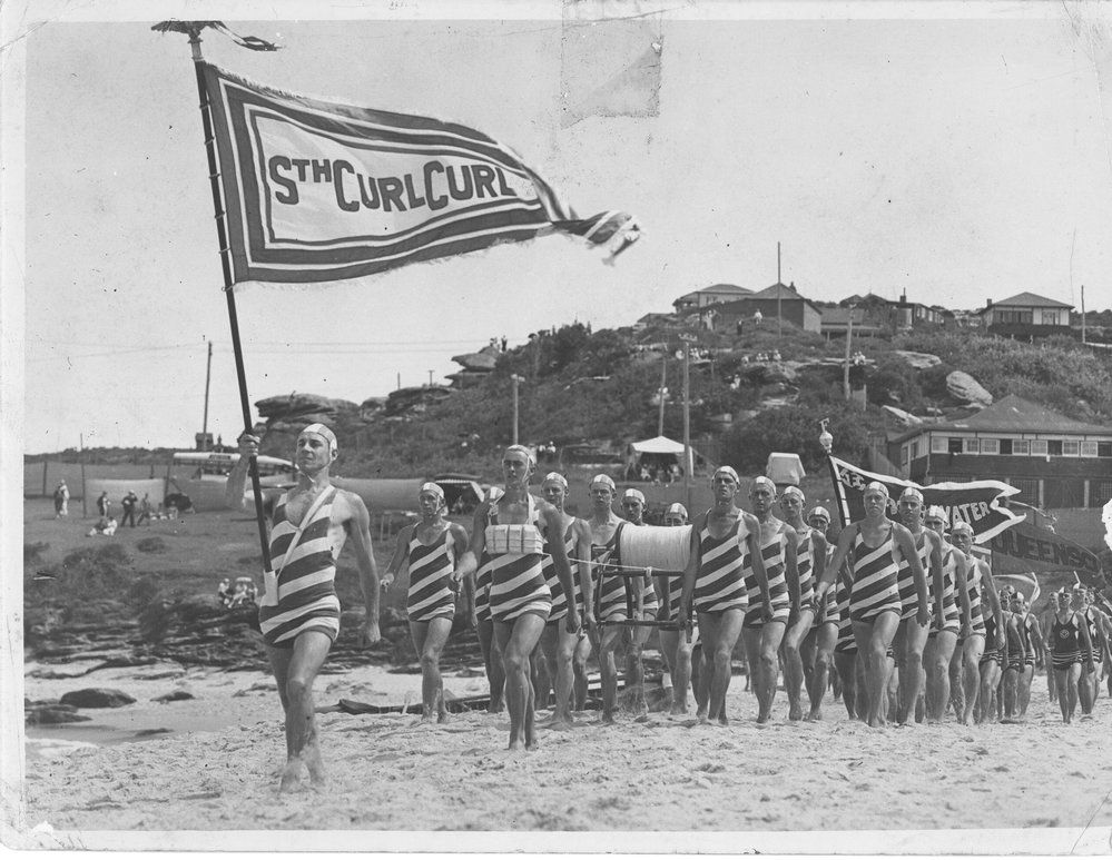 Surf Carnival South Curl Curl Beach march past