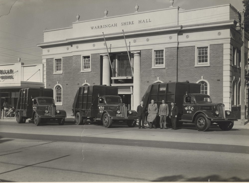 Warringah Shire Council garbage trucks 1954