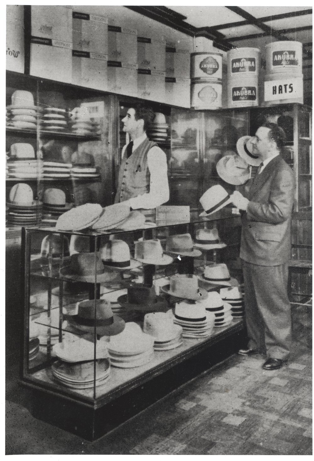 Men's Hat Department, Littles Department Store, 64-66 The Corso Manly