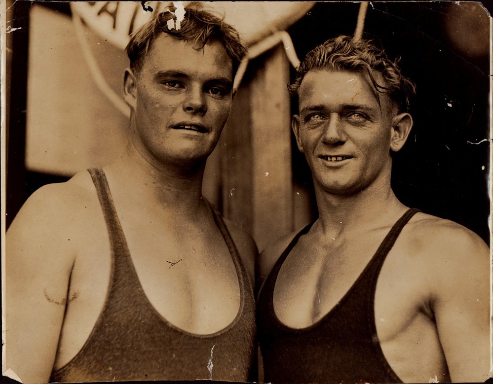 Winners of the high diving championships of Australia, c 1930