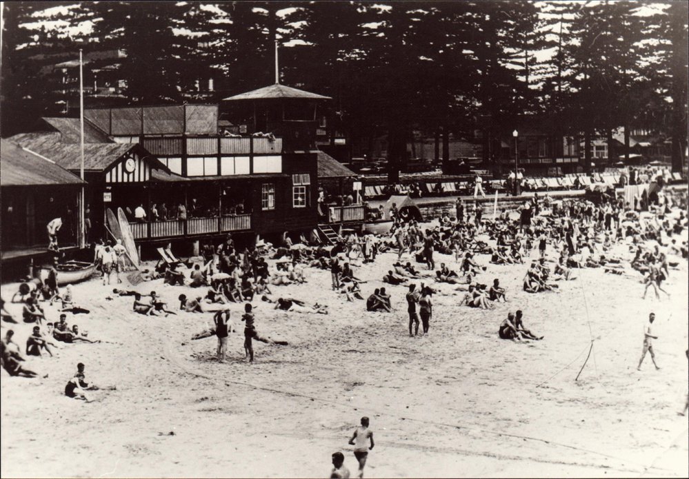South Steyne Beach and Pavilion, c 1920
