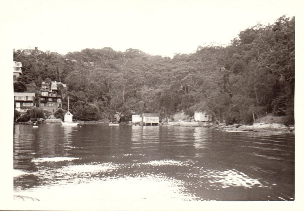 Powder Hulk Bay below Bligh Crescent, Seaforth, 1970