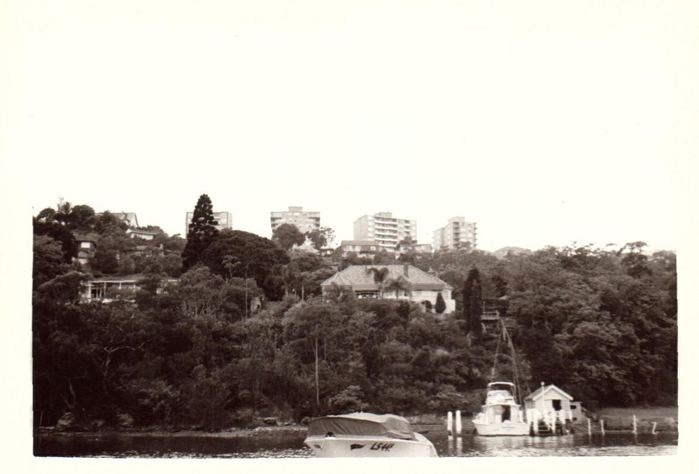 Spit Road Skyline from Quakers Hat Bay, 1970