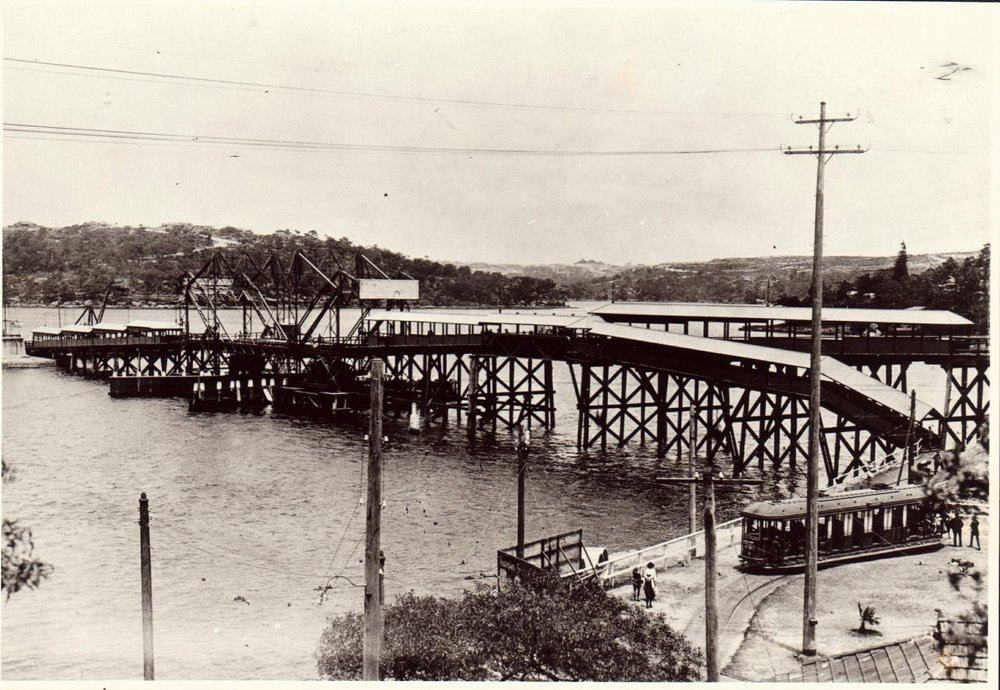 Spit Bridge from Seaforth side, 1925