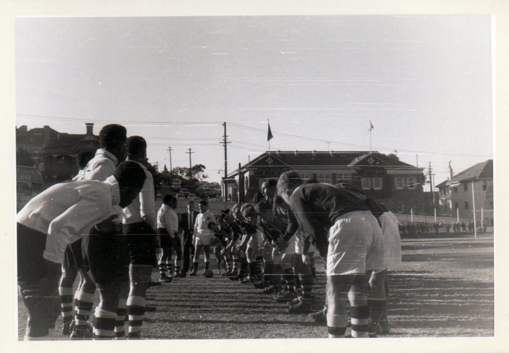 Rugby Union players, Manly Oval, 1961