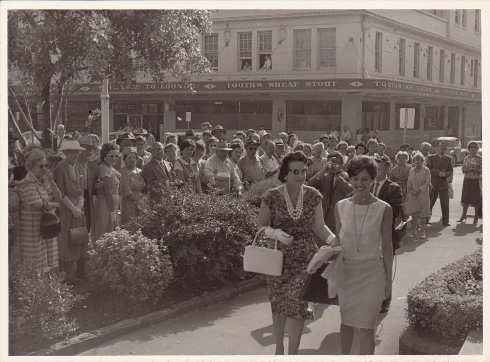 Tania Verstak visiting Manly, 1961