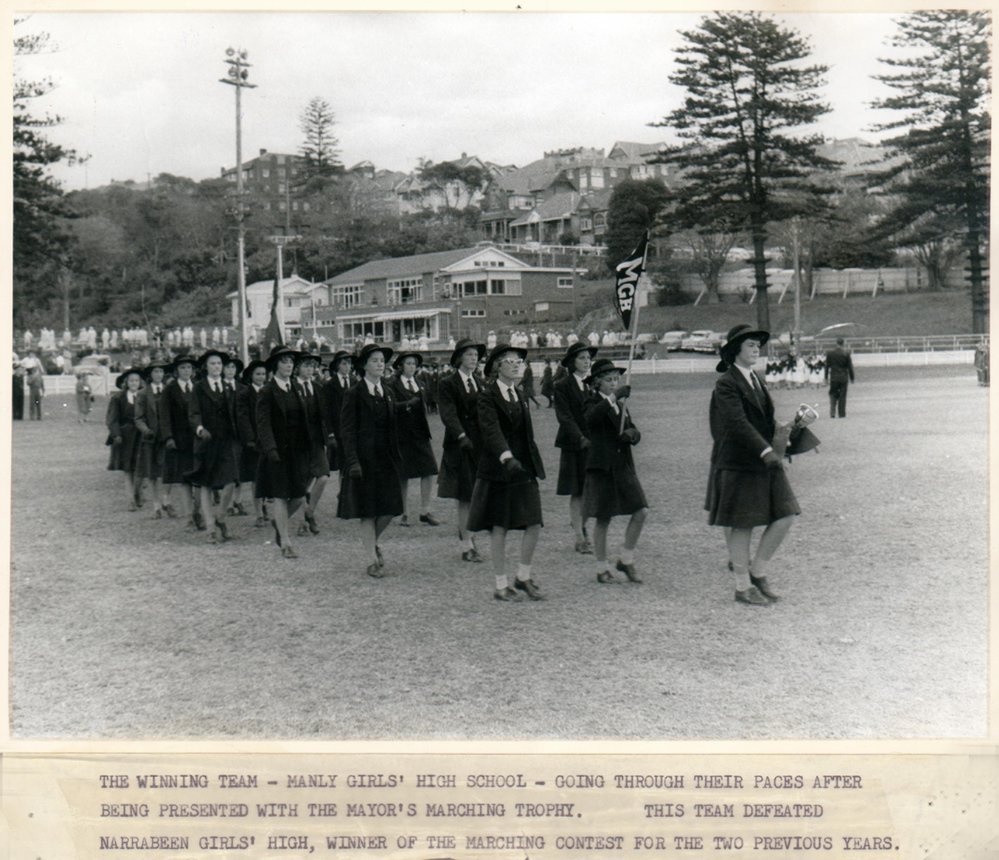 Manly Girls High School, winners of the Marching Contest, 1961