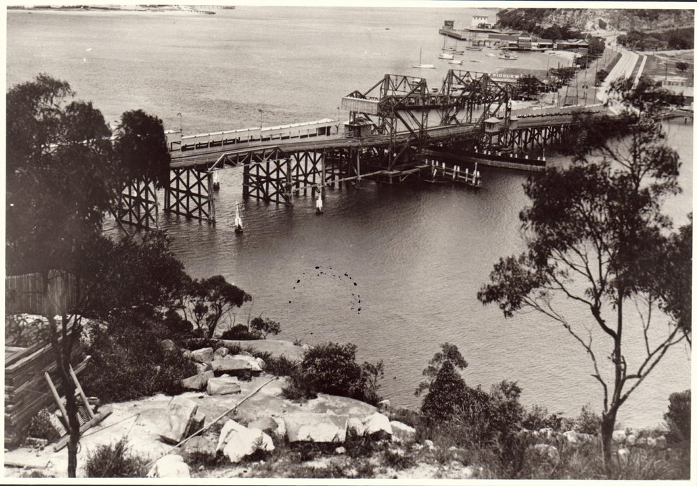 View of Spit Bridge from Seaforth, 1931